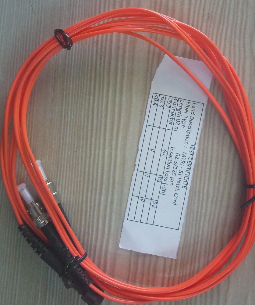 Orange Fiber Optic Cables MTRJ ST MM DX With Number Of Fiber Varying From 2 256 at Rs 999