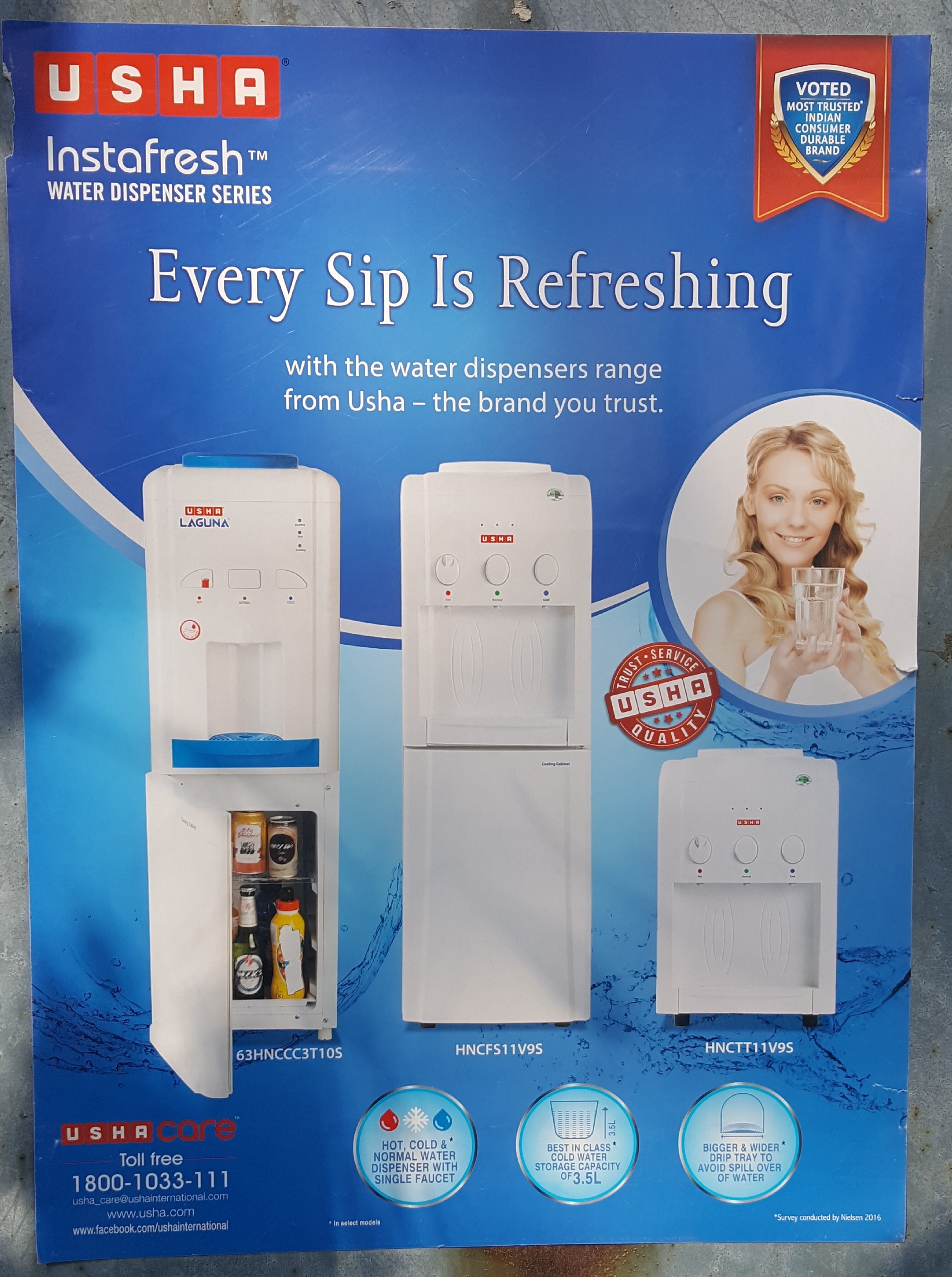 standing Usha Water Dispensers, Automation Grade Automatic, Capacity