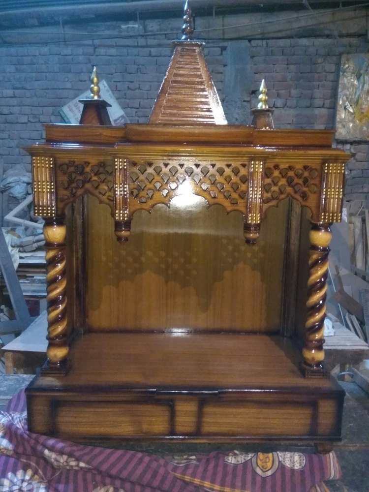 Teak Ply Natural Wooden Temple at Rs 10000 in Yamuna Nagar ID 9604770130