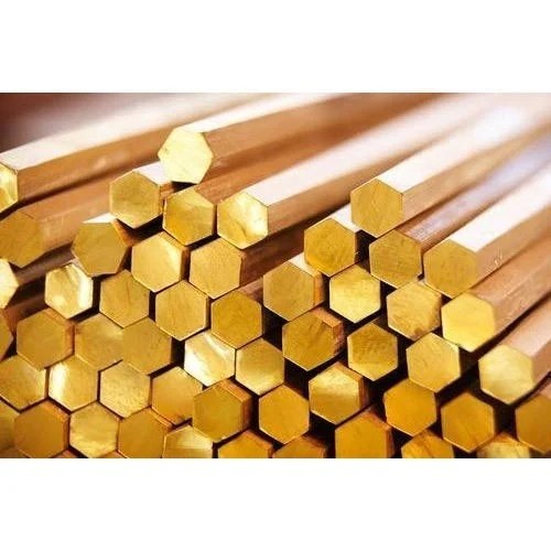 Brass Hex Rod at best price in Jamnagar by Akshar Extrusion ID