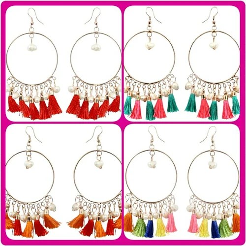 Tassel Bali Style Earrings Jhumki at Rs 99/piece(s) इयररिंग सेट in