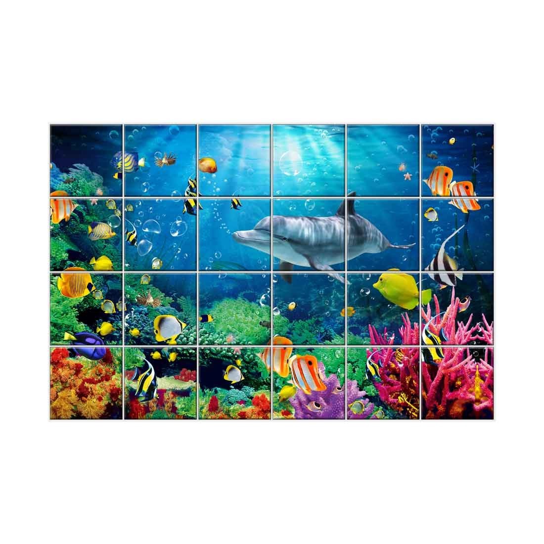 Ceramic Tiles 76858 Ocean Themed Tile 3D Wall Tiles Bathroom Backsplash NISH!, Size 76849
