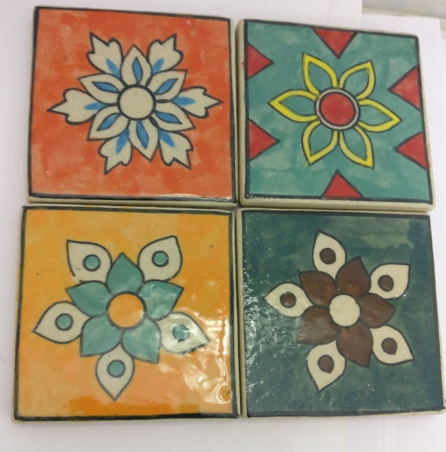 Hand Painted Ceramic Tiles at Rs 45/piece Designer Ceramic Tile in