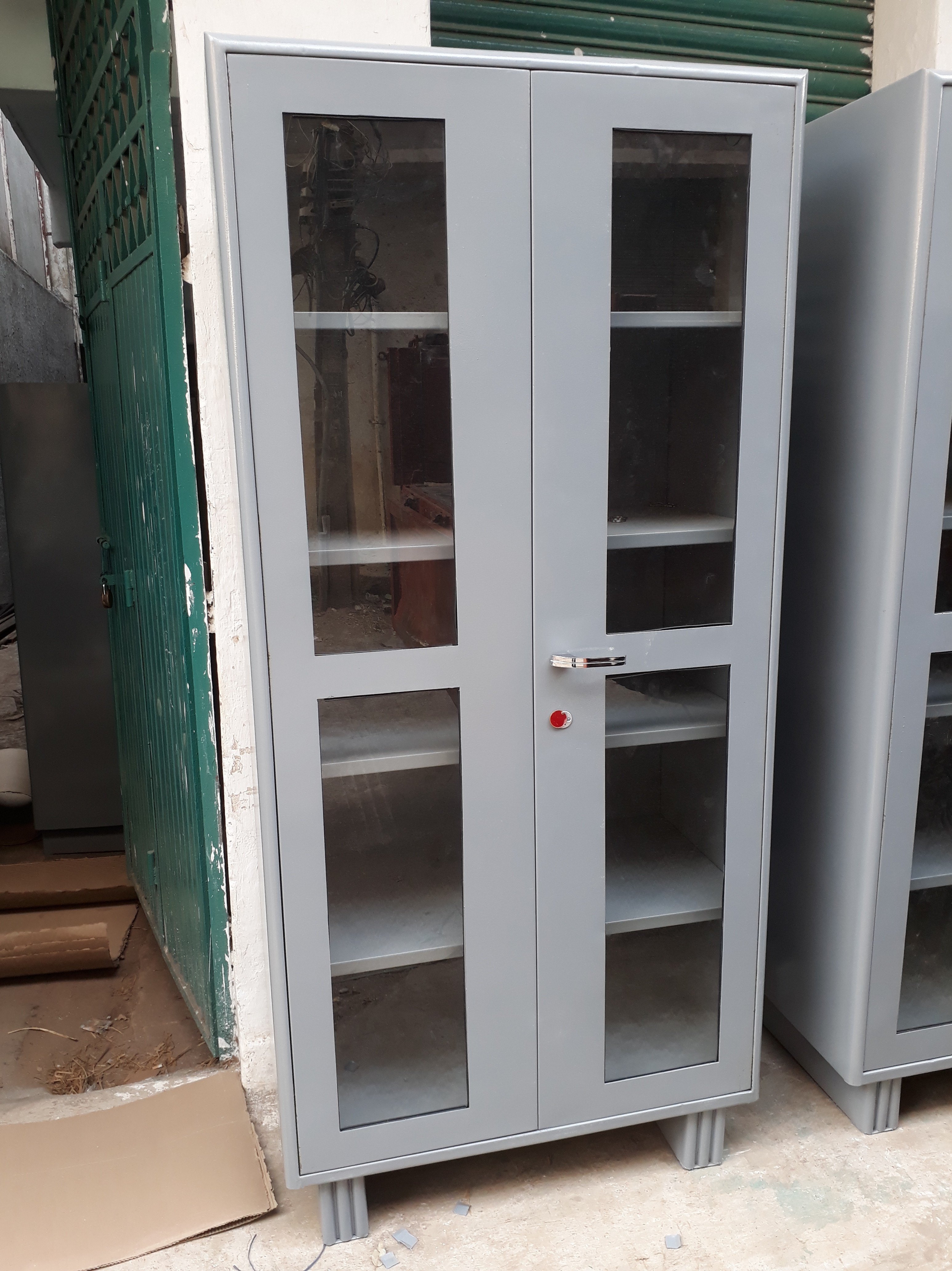 Gray Glass Door Steel Almirah, Rs 8800 /piece Zain Steel Industries
