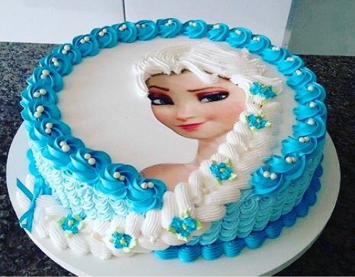 Frozen Elsa Disney Cake, थीम केक Joy Delights Pure Ecstasy In Every