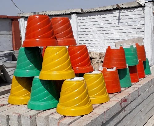 Gray Square Flower Pot, Size 12 Inch, Shiv Industries ID 15204536688