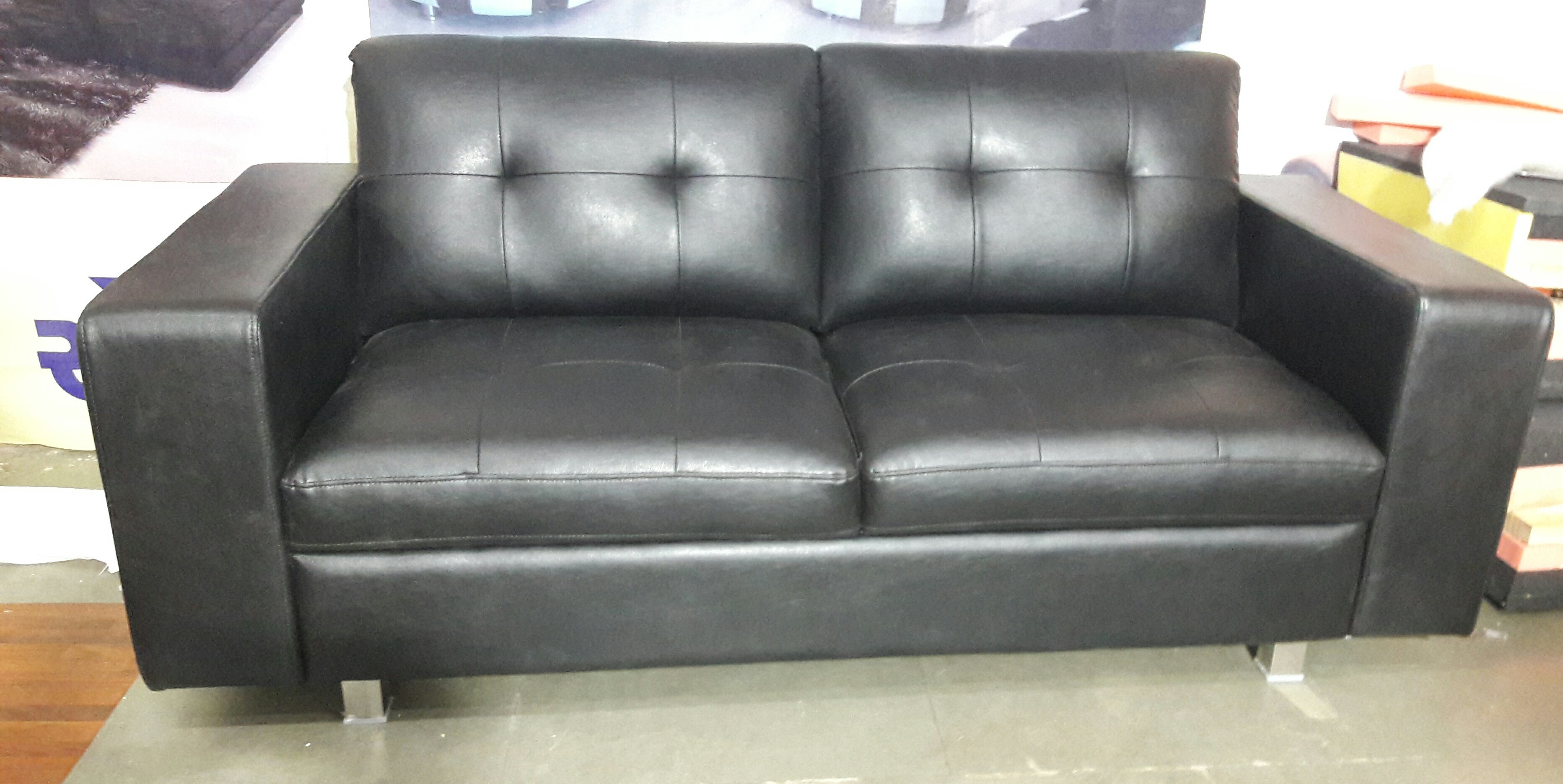 Wood Black Office Sofa Set, Height 7 feet, Rs 11000 /piece Anaadi