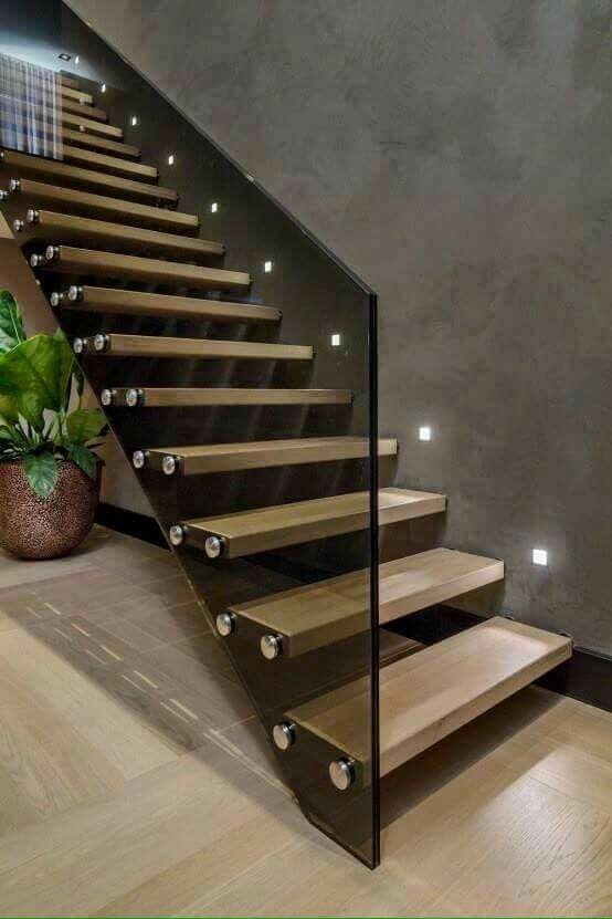 Bar Straight Run Stainless Steel Staircase For Duplex, For Home