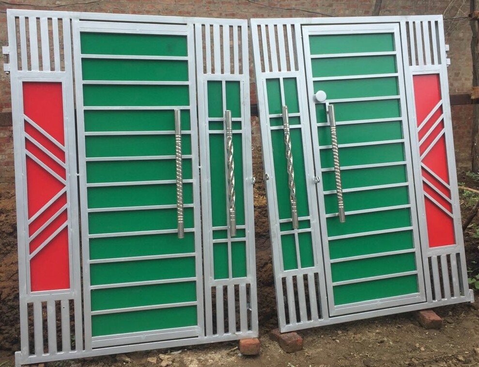 Mild Steel Galvanized Tube and ACP Sheet Gate at Rs 14000/piece in