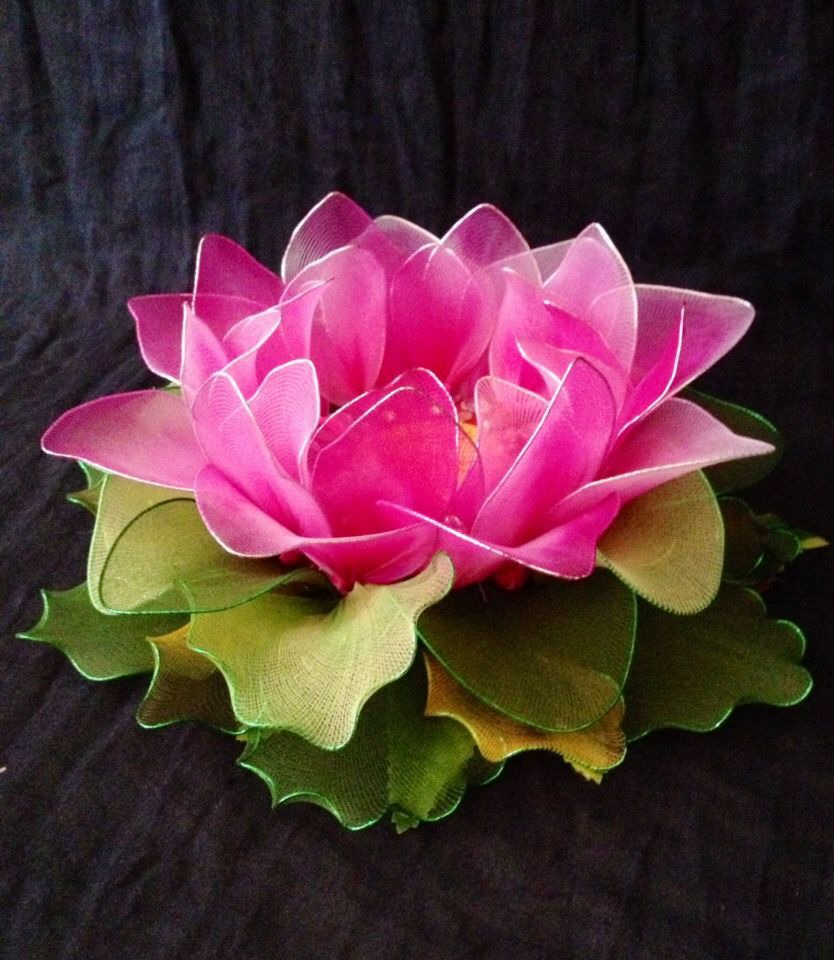 Artificial Lotus Flowers with LED Light at best price in Delhi