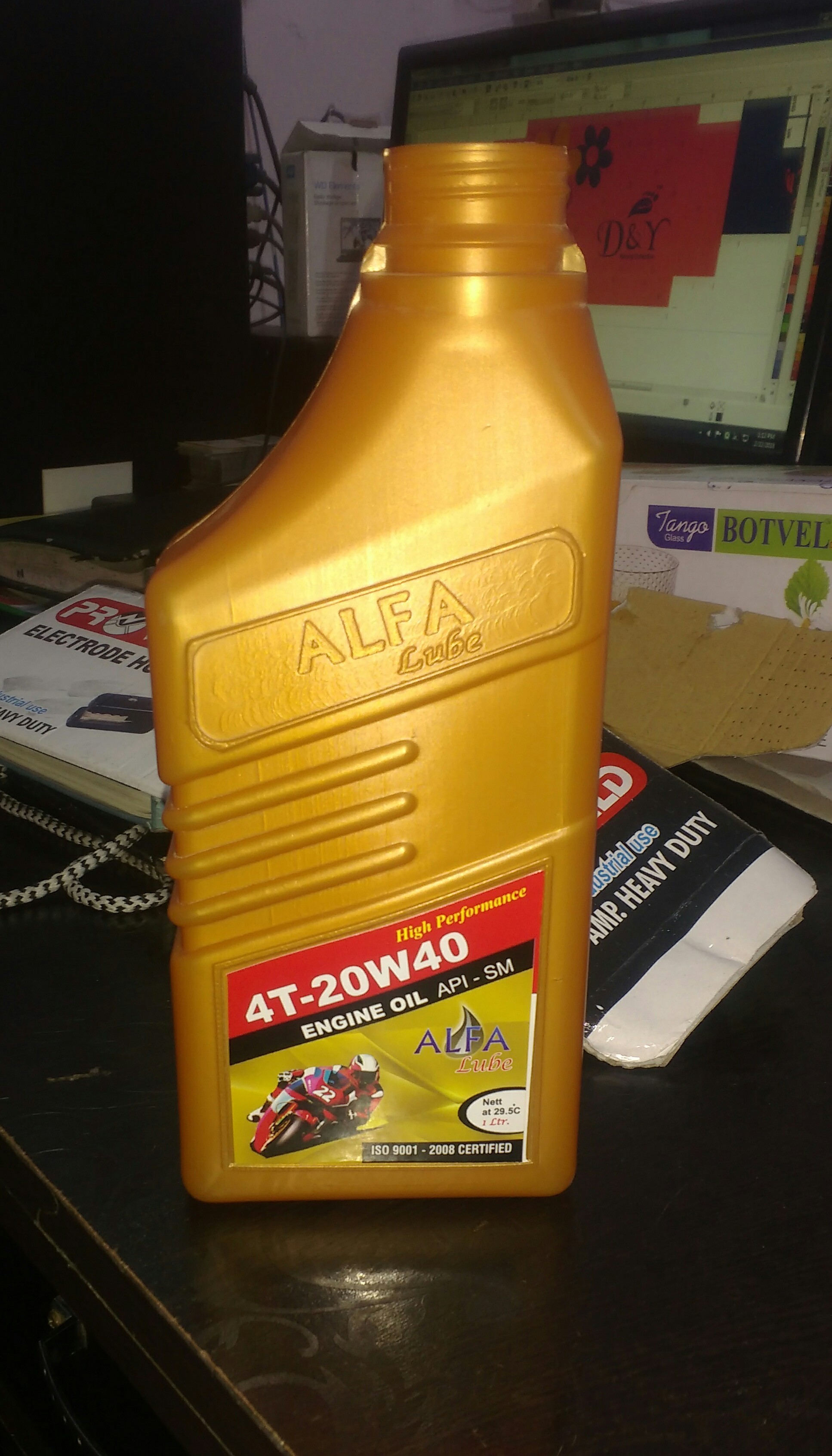 Lubricant Oil Bottle, Engine Oil Bottle, Lube Oil Bottle, Mobil Oil