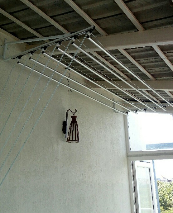 Silver And Blue Stainless Steel Pulley Cloth Hanger, Rs 3600 /unit ID