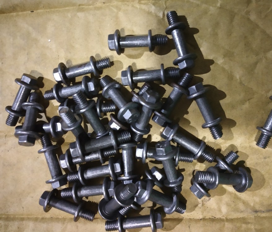 10B21 Steel Hex Flange Stretch Bolt, Size/Dimension 6 x 1.0 x25.0 mm