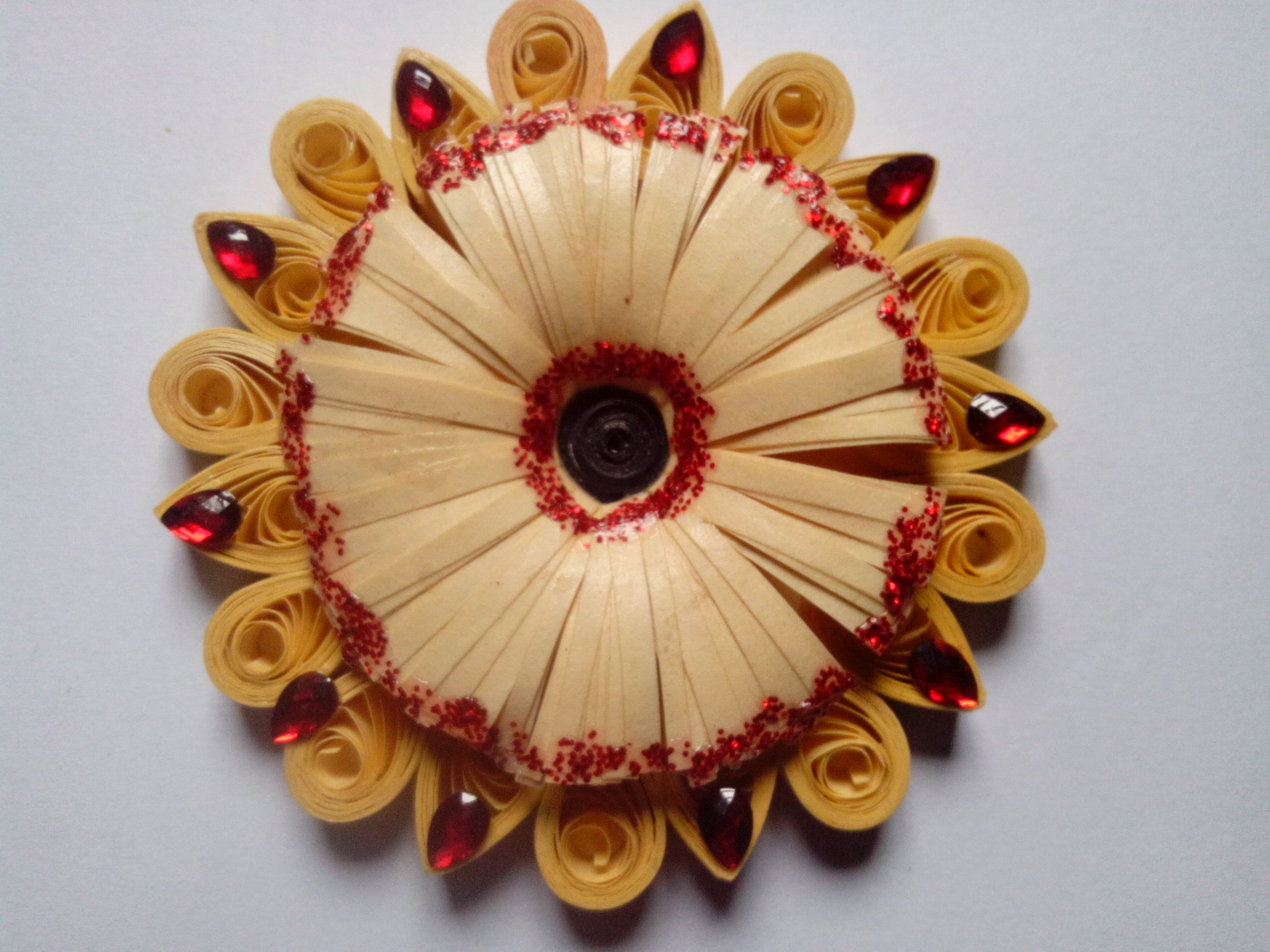 Quilled Flower Fridge Die Cut Refrigerator