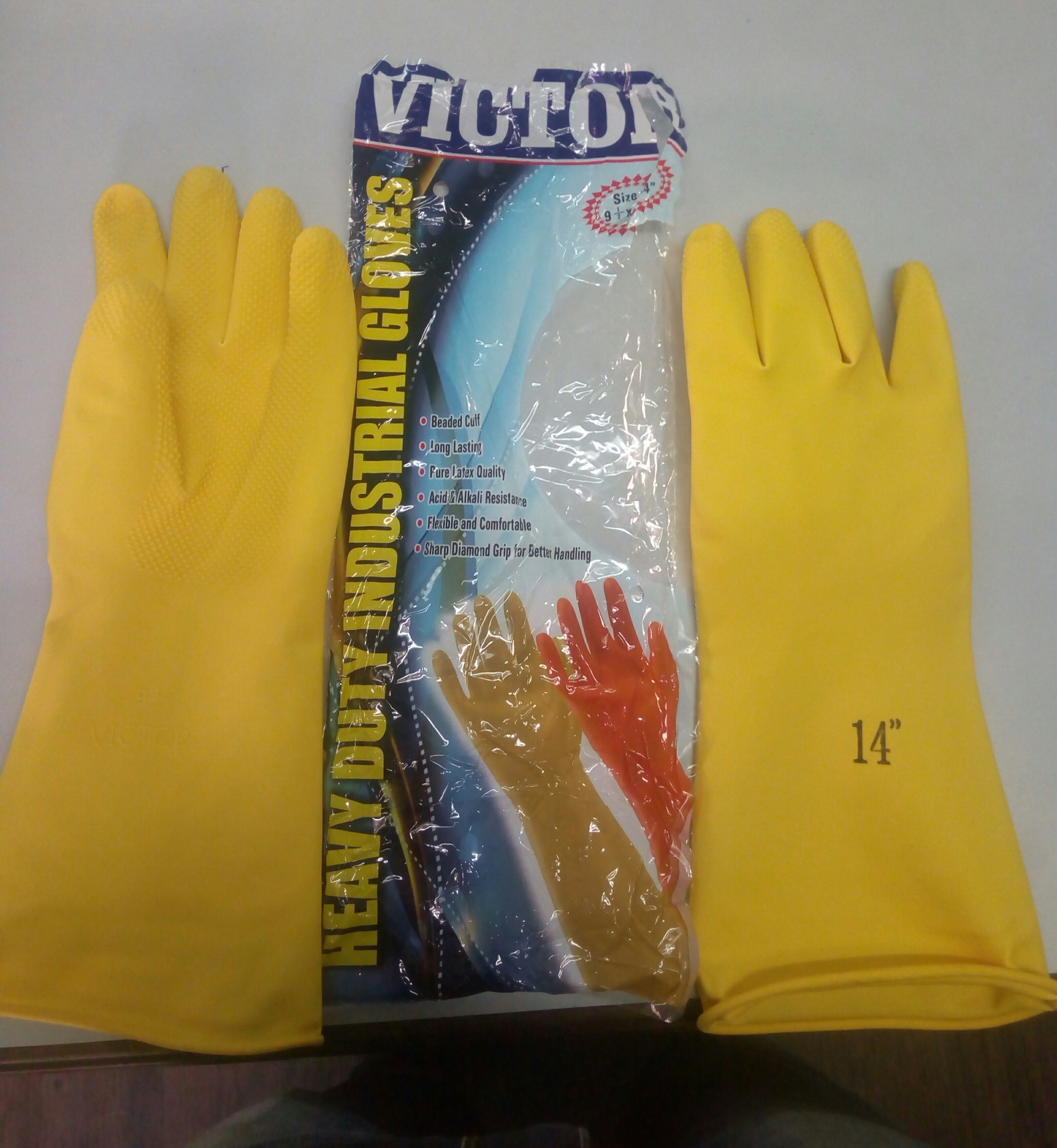 Yellow PVC Unsupported Hand Gloves, Rs 5.5 /inch Bansal Safety Agency
