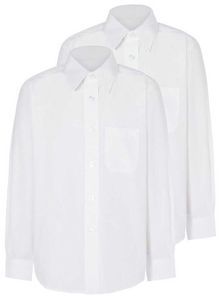 Plain School Uniform White Full Sleeves Shirt, Rs 180 /piece RK Traders