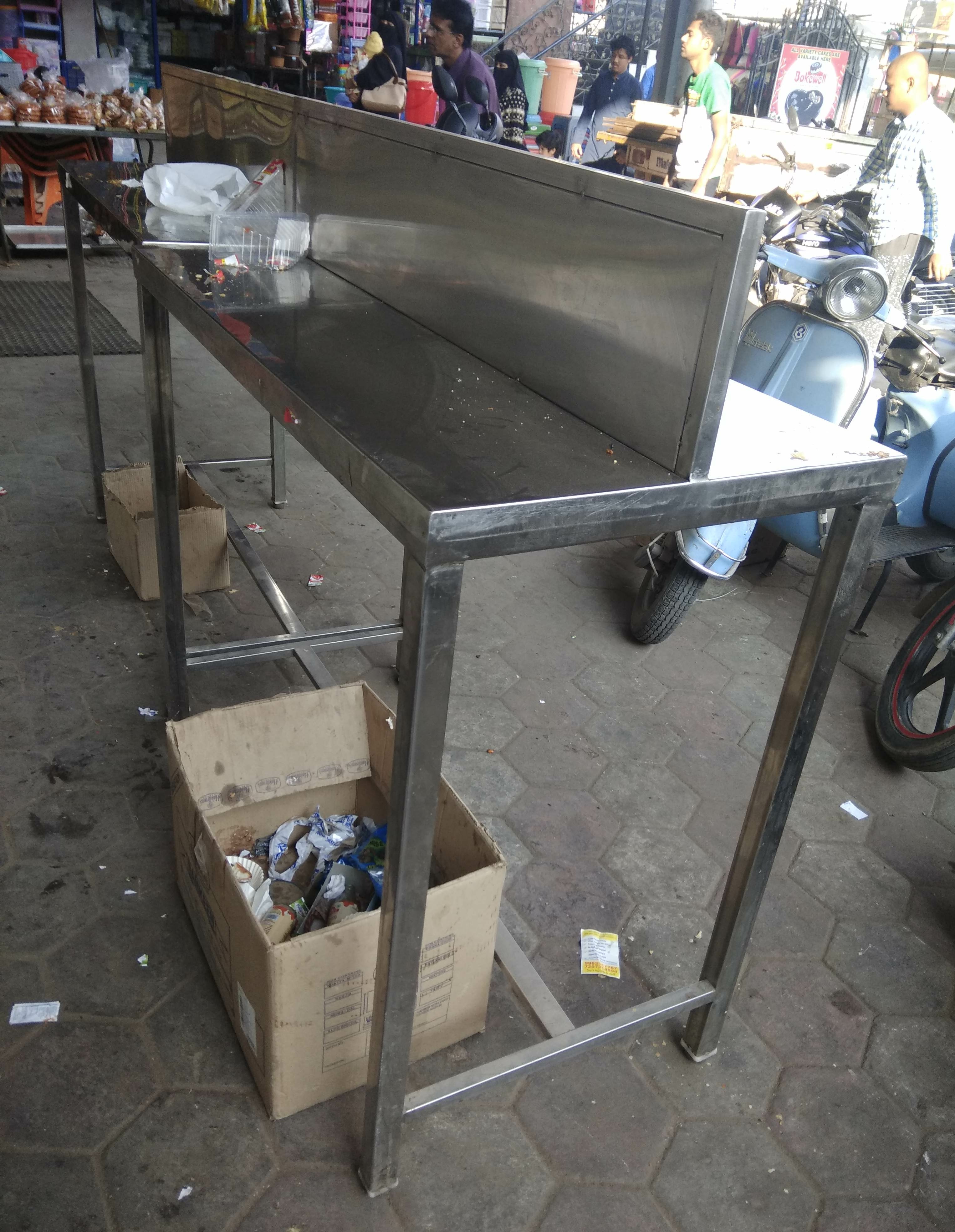 Silver Stainless Steel Tea Table, Rs 15000 /piece A1 Kitchen ID
