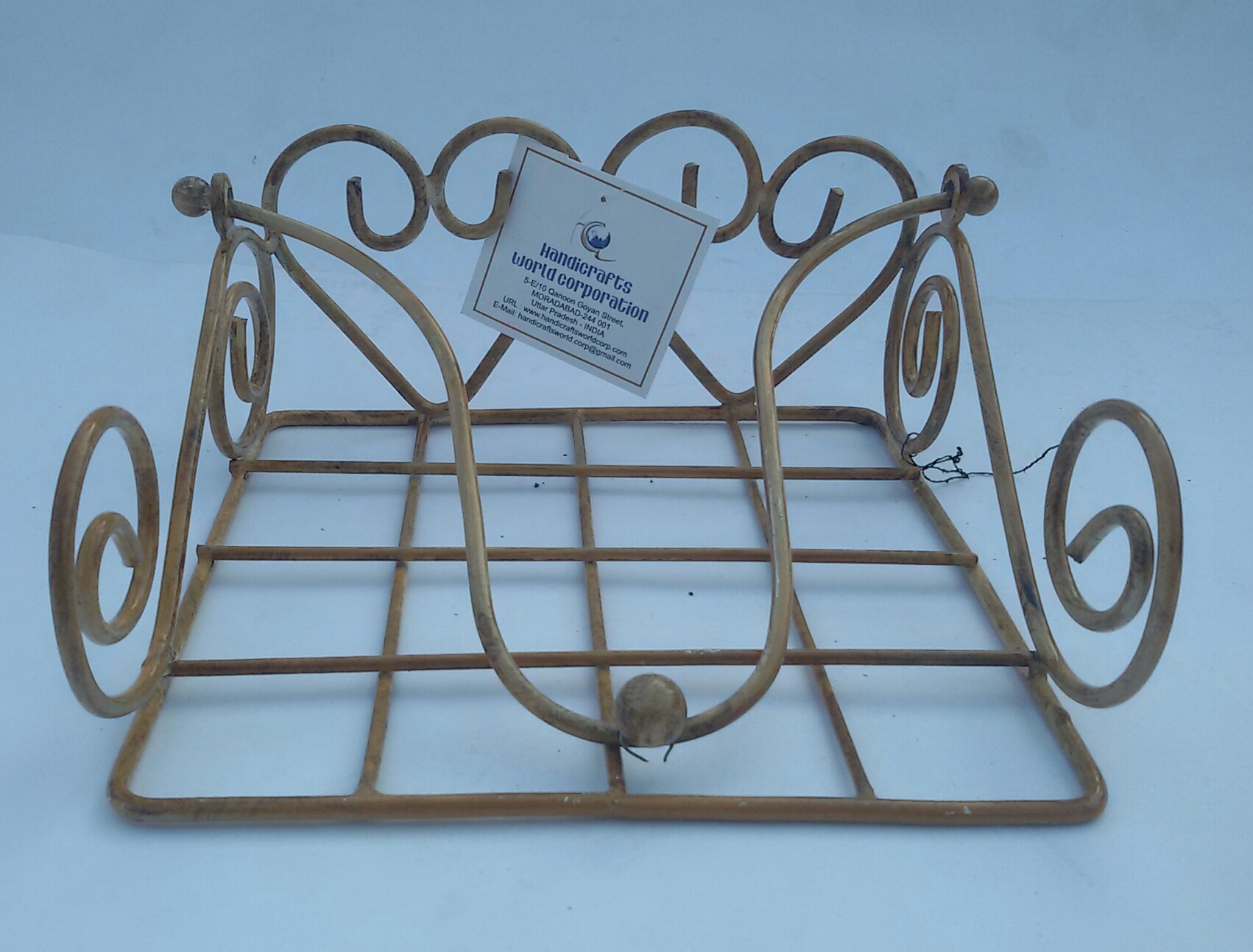 Polished Brass Napkin Holder, Rs 150 /piece Handicrafts World