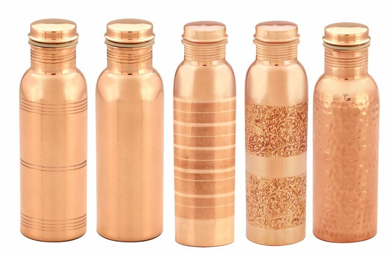 Copper Bottles at Rs 450/piece तांबे की पानी की बोतल, कॉपर वॉटर बॉटल