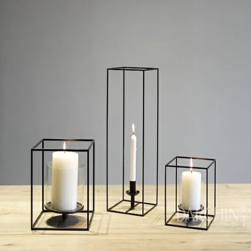 Black Iron Cube Candle Holder, For Decoration at Rs 300 in Moradabad
