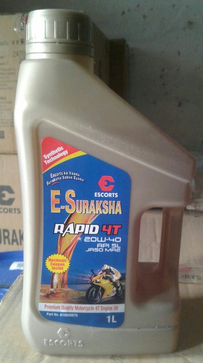 Synthetic Technology E Suraksha Rapid 4T Engine Oil, 20 Pcs, Grade 20