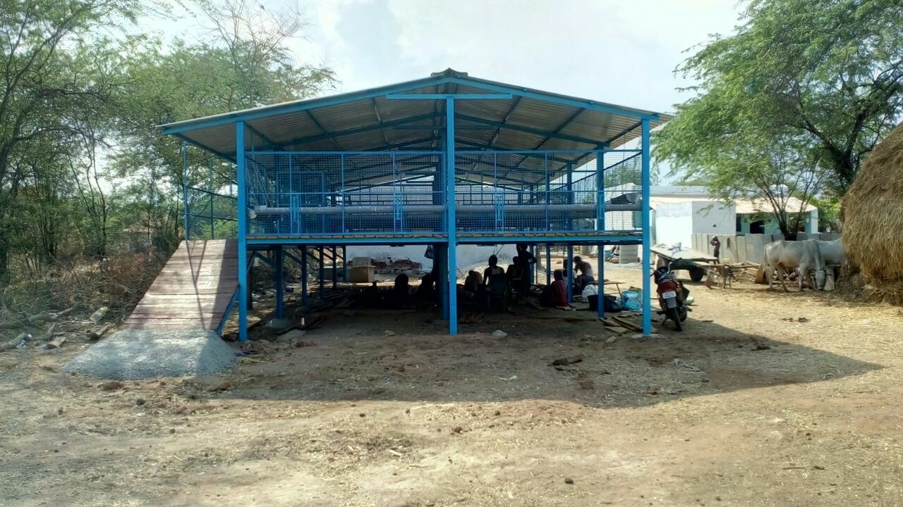 Wood Goat farm platform shed, Rs 550 /square feet Sri Ram Engineering