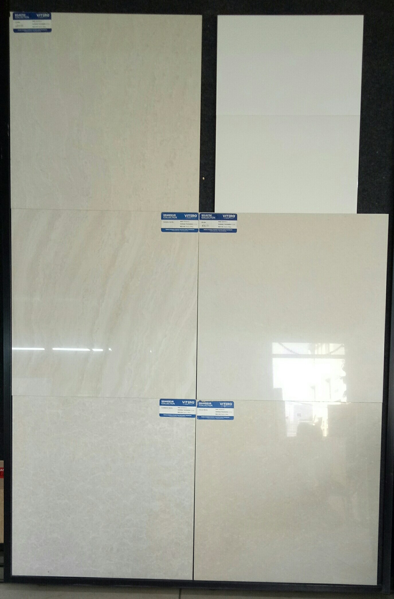 White & Multicolour Vitero Tiles, 15 Mm, 510 Mm, 1015 Mm, 1520 Mm, 2025 Mm, >25 Mm, ID