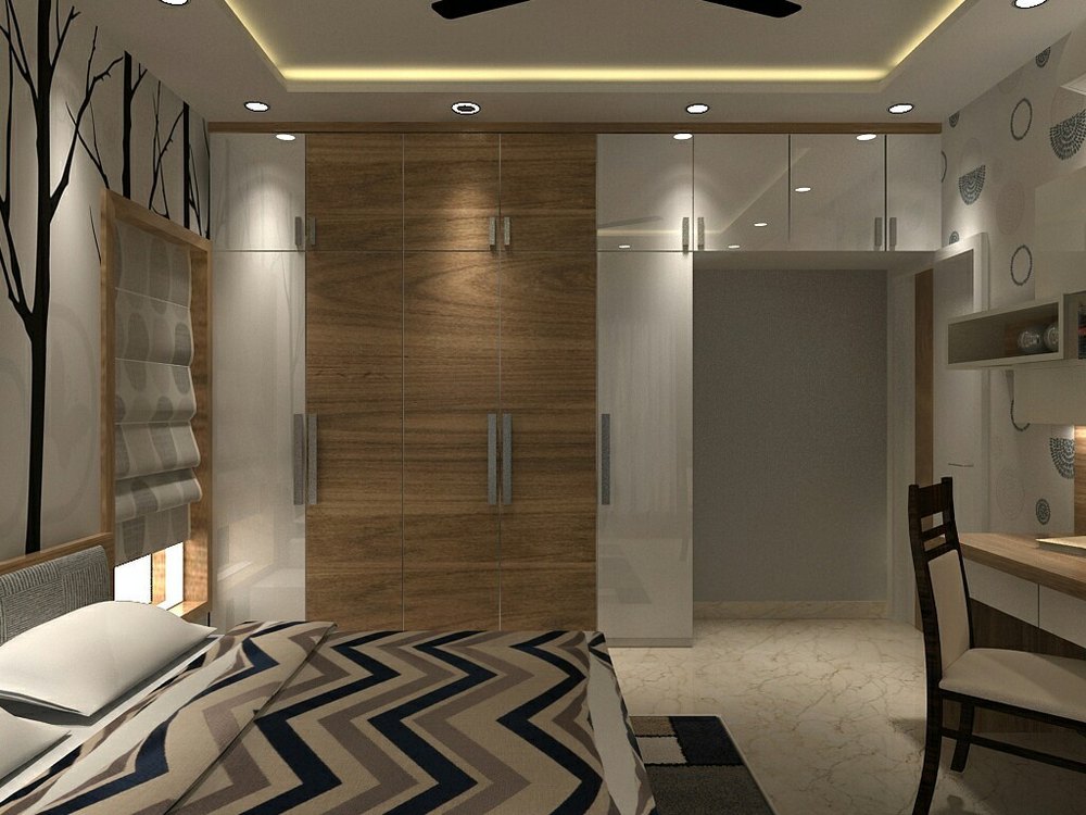 Stylish Bedroom Wooden Wardrobe at Rs 2000/square feet Wooden