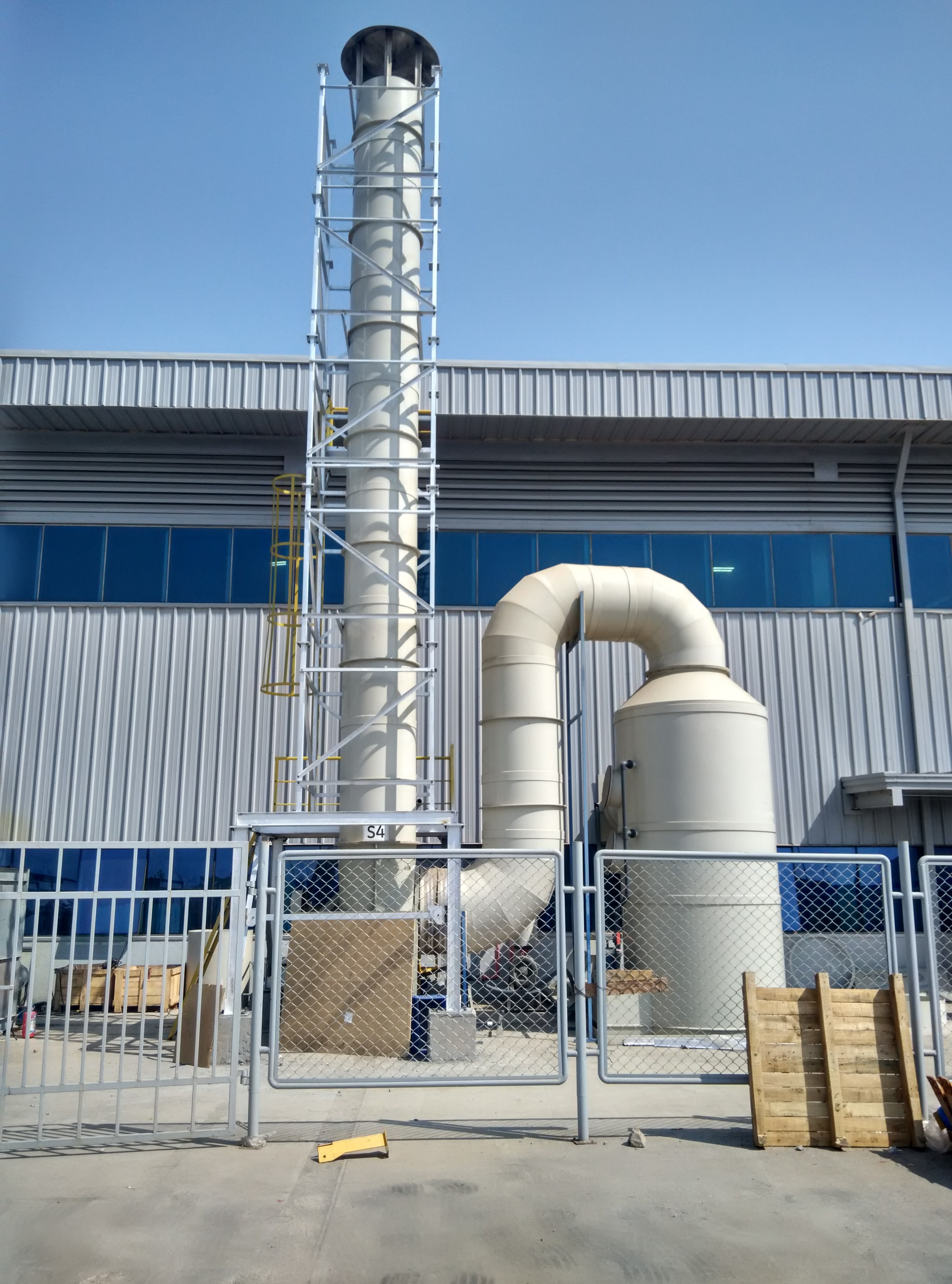 Philip Fabric Dust Collector PP Scrubber With Chimney &structure, For