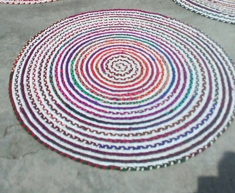 Bhole Baba International Multi And White Pik By Pik Chindi Braided