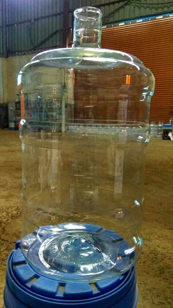 Transparent,Blue Round 20 Liter Pet Jar, 20 Lit Plastic Bottle, For