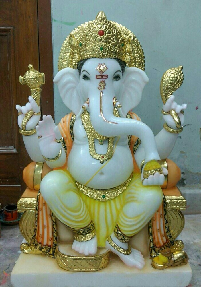 Best Multicolor Marble lord ganesha statue at Rs 13000 in Jaipur ID