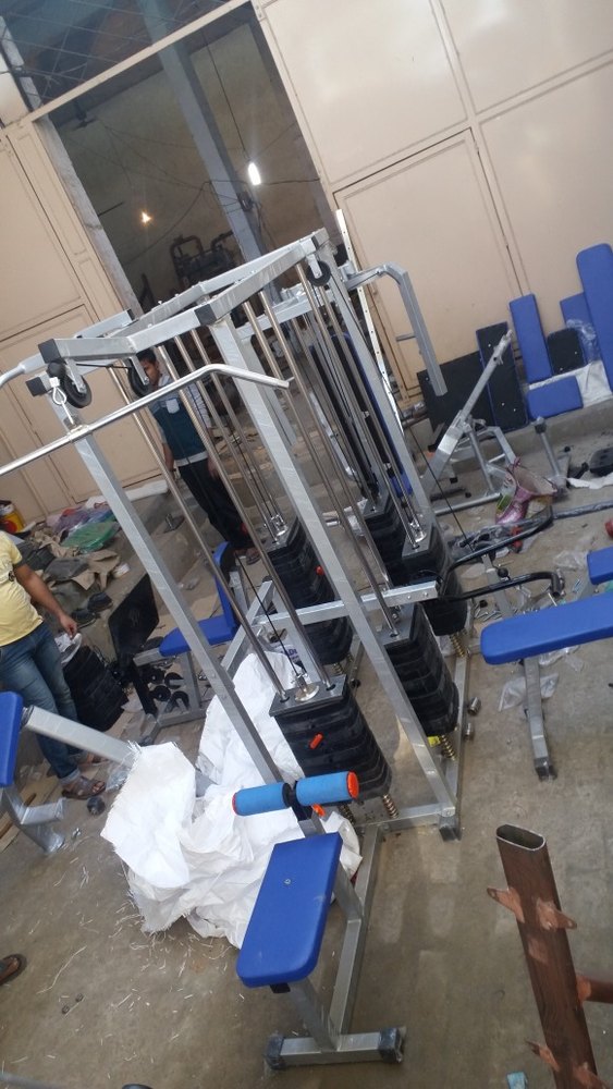 Mild Steel Gym equipment manufacturer 6 Station Multi Gym at Rs 40000
