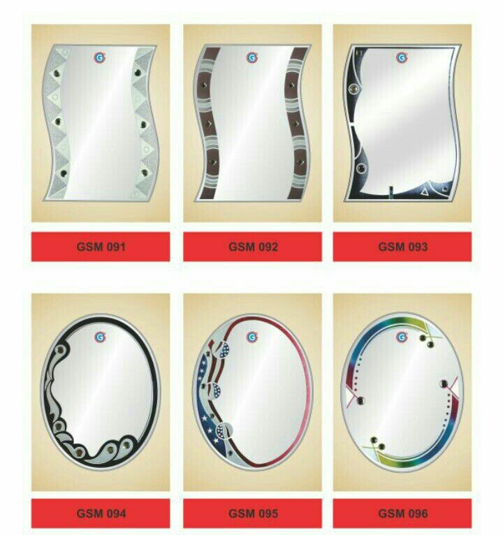 Glass Rectangle,Oval Decorative Mirrors at Rs 280/piece in Palghar ID 15922244733