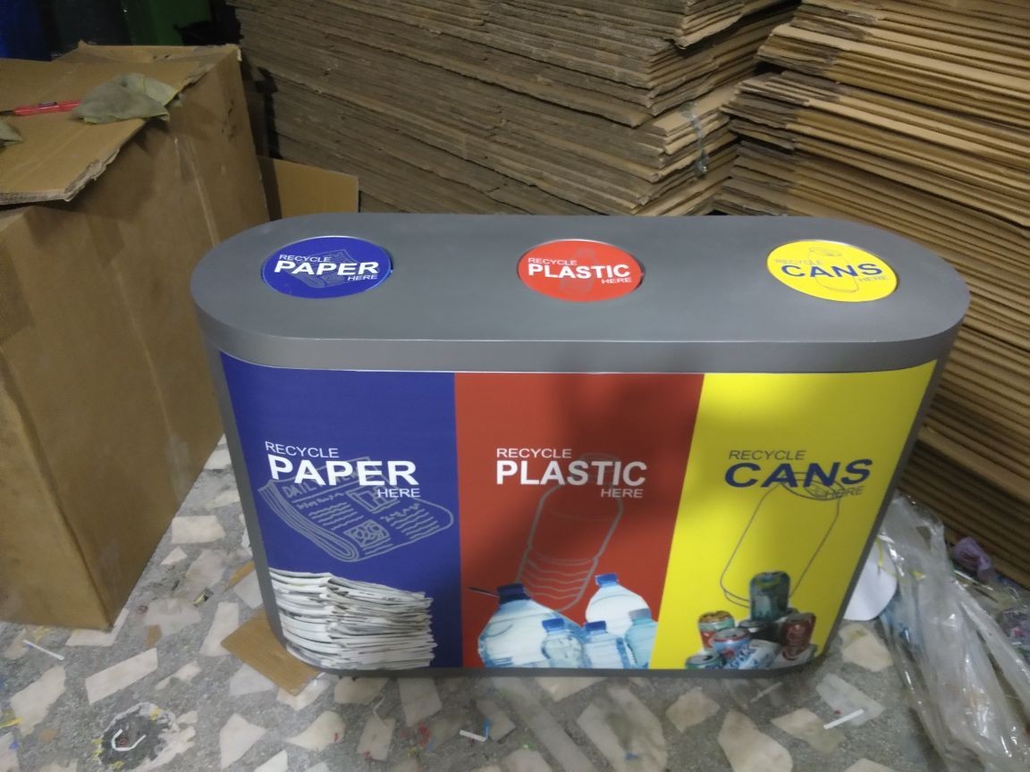 Fiberglass Open Top Trio Recycle Bin, Rs 20000 /piece KC Green