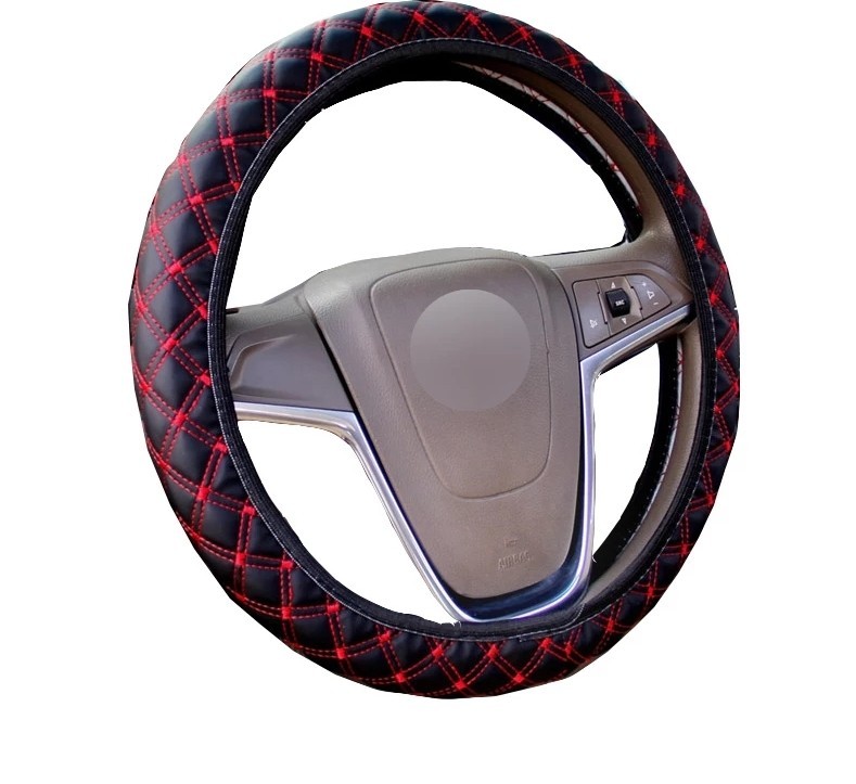 Pegasus Premium Black And Red PU Leather Car Steering Cover at Rs 200