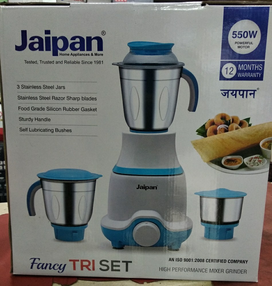 White Jaipan Mixer Grinder, 501 W 750 W at best price in Mumbai ID