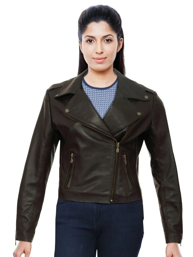 Plain Ladies Pure Leather Jacket NRB4 at Rs 3999 in Hyderabad ID