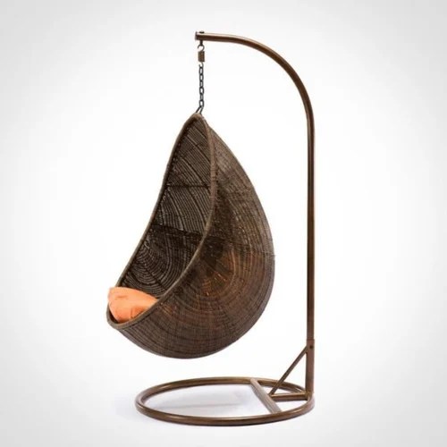 Rattan,MS Modern Indoor Swing Chair With Stand, 1 Seater at Rs 15000 in