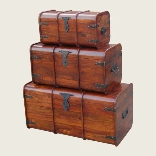 Wooden trunk boxes at best price in Jodhpur by Anamta Furniture