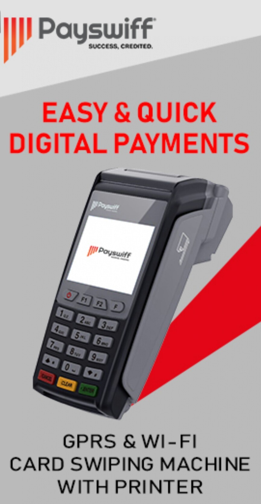 Debit credit machine padwest