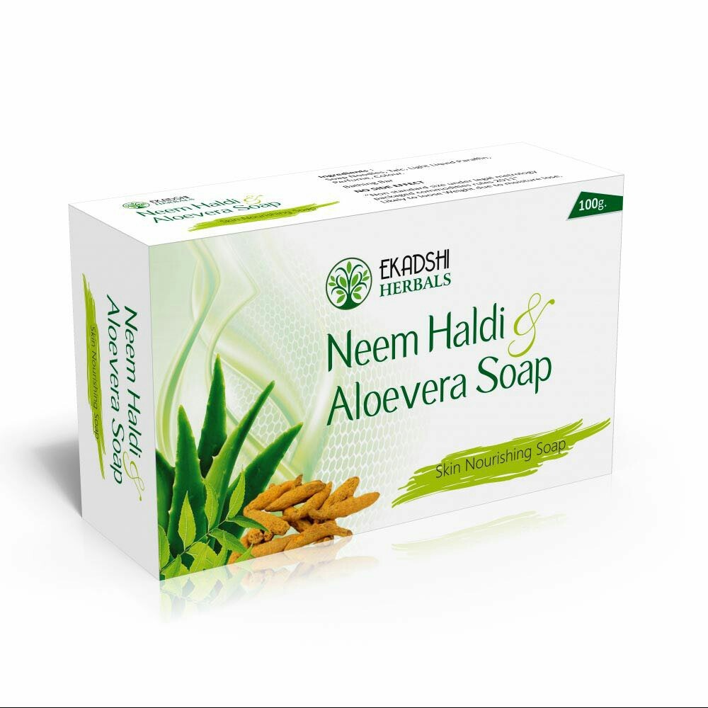 Neem Haldi Aloe Vera Soap, Pack Size 75 Gm, Keshav Herbs(India) ID 20013283830