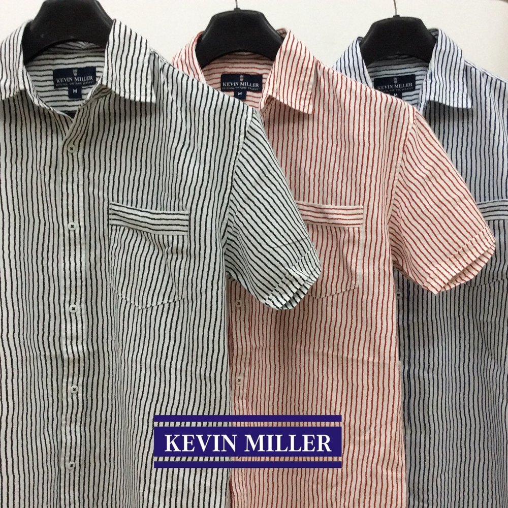 Collar Neck Formal Wear Kevin Miller Linen Lining Shirts at Rs 465 in
