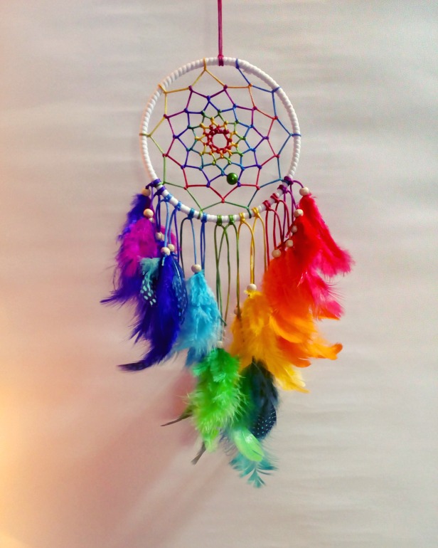 Handmade Multi Colored Rainbow Dreamcatcher at Rs 880/piece CIDCO