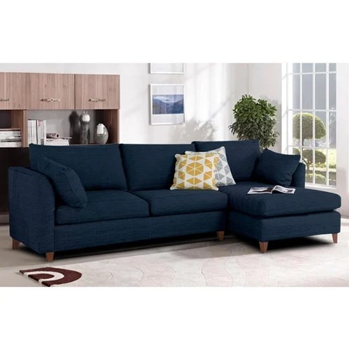 Dark Blue Sofa Set Baci Living Room