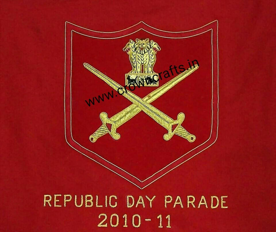 aa Indian Army Embroidery Flags And Banner and air force badges, For