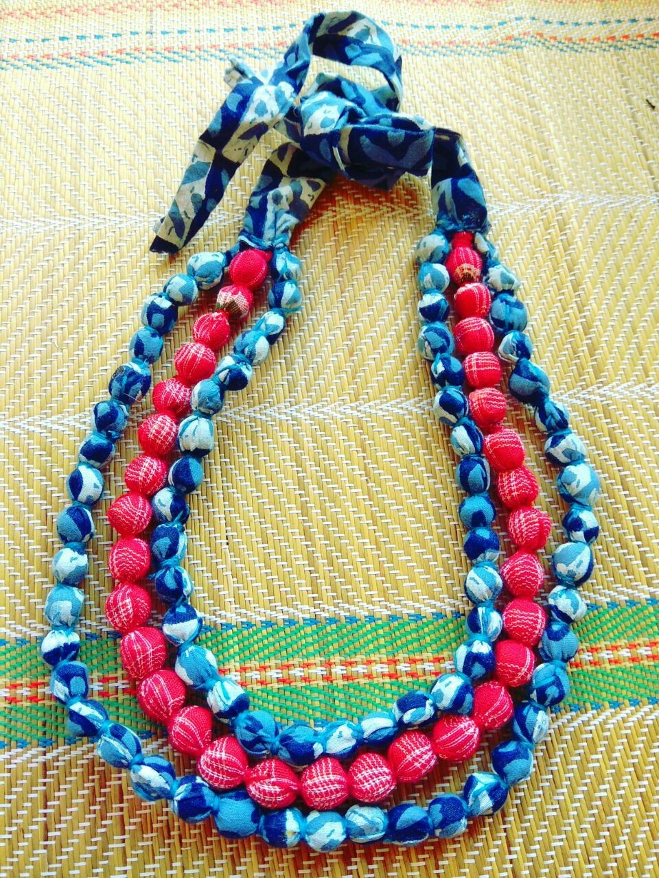 Fabric Beads Necklace Sets at Rs 450/set Sector 34 Faridabad ID