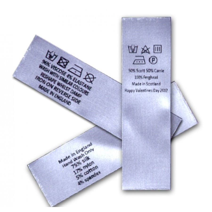 Printed Satin Label at Rs 1/piece(s) Satin Labels ID 1352311948