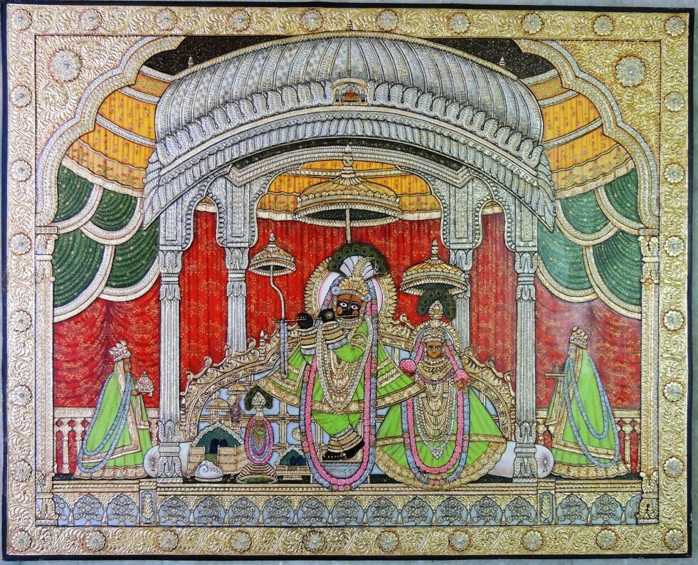 Wood Board Govind Dev Ji Jaipur Painting at Rs 21000 in Jaipur ID