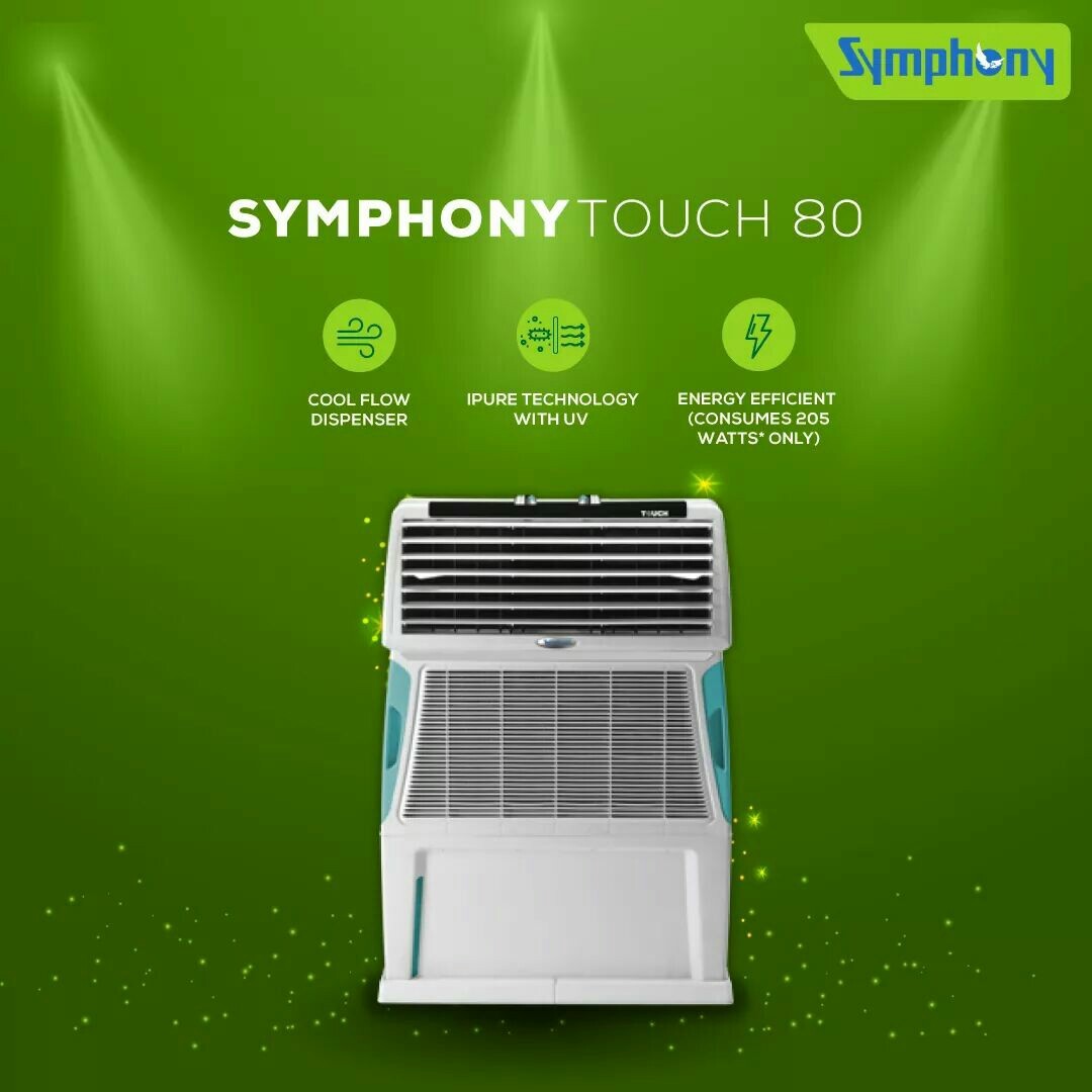 Symphony cooler model touch 80, Capacity 80 lt, Rs 12000 /piece New